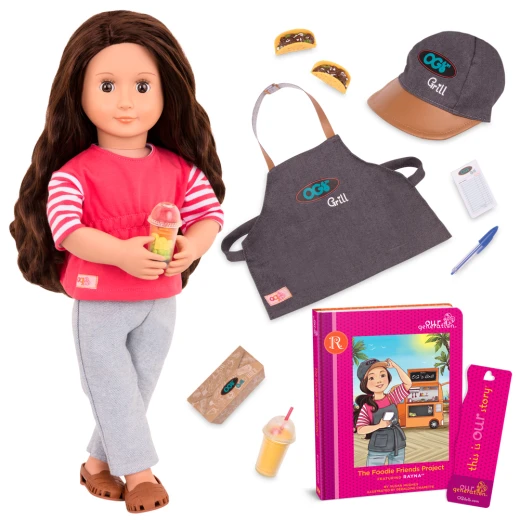 Our Generation Rayna And "The Foodie Friends Project" 46cm Doll - أور جيناريشن - Image 4