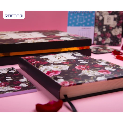 Daftar 2021 Agenda with Accessories, White Flowers - دفتر - Image 2