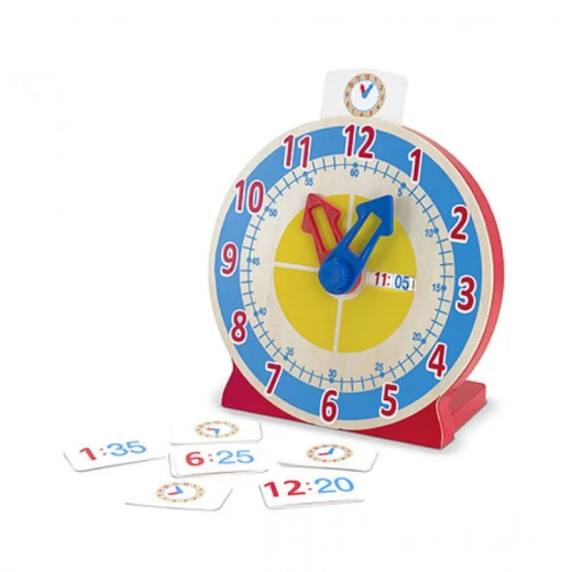 Melissa & Doug Turn & Tell Wooden Clock - Melissa &amp; Doug - Image 3