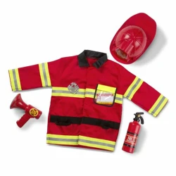 Melissa & Doug Fire Chief Role Play Costume Set, 3-6 years