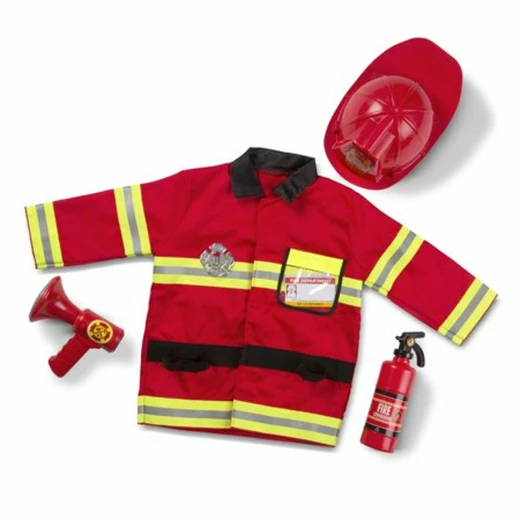 Melissa & Doug Fire Chief Role Play Costume Set, 3-6 years