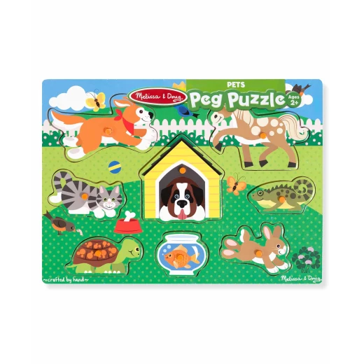 Melissa & Doug Pets Peg Puzzle - 8 Pieces Melissa & Doug Pets Peg Puzzle - 8 Pieces