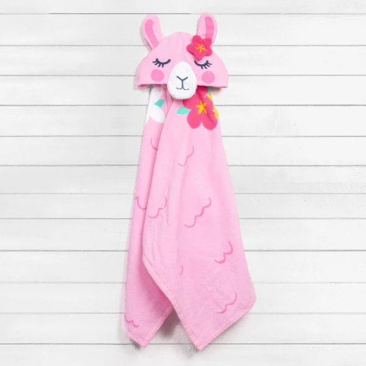 Stephen Joseph Hooded Towels, Llama - ستيفن جوزيف - Image 2