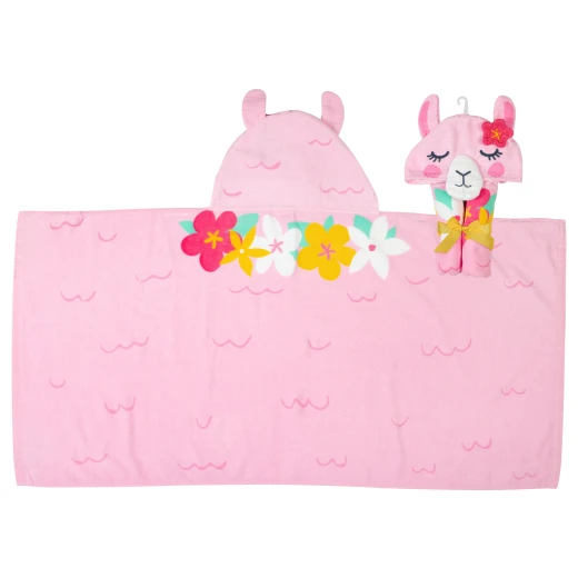 Stephen Joseph Hooded Towels, Llama - ستيفن جوزيف - Image 3