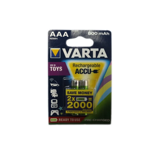 Varta Ready 2 Use HR03 AAِA Battery (rechargeable) NiMH 800 mAh 1.2 V 2 pc(s) Varta Ready 2 Use HR03 AAِA Battery (rechargeable) NiMH 800 mAh 1.2 V 2 pc(s)