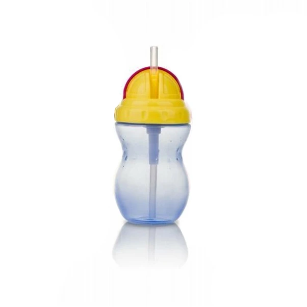 Nuby Flip-it Leakproof Straw Bottle (320ml),Blue - نوبي