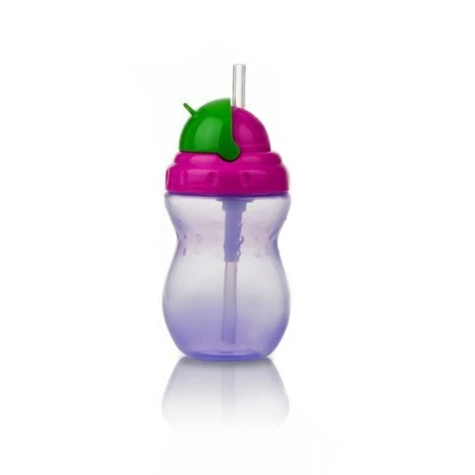 Nuby Flip-it Leakproof Straw Bottle (320ml), Purple Nuby Flip-it Leakproof Straw Bottle (320ml), Purple