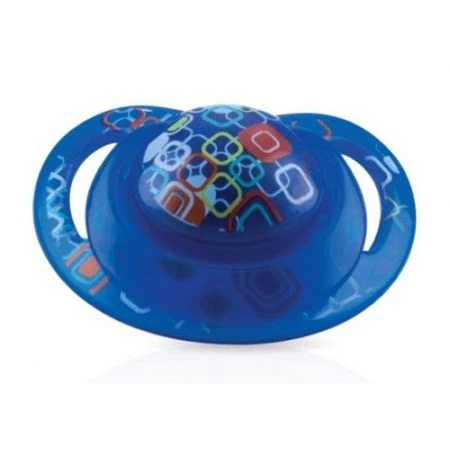 Nuby Classic Silicone Pacifier- orthodontic (6-18m) - كحلي - نوبي