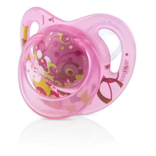 Nuby Classic Silicone Pacifier- orthodontic (6-18m) - Pink Nuby Classic Silicone Pacifier- orthodontic (6-18m) - Pink