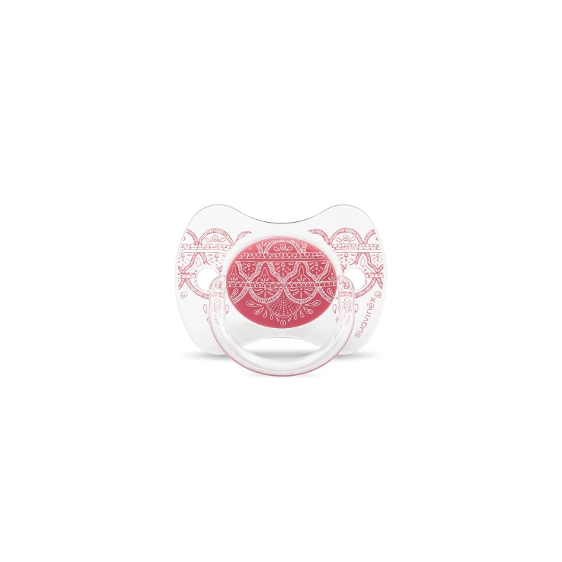 Suavinex Pacifier Premium Couture Physiological Teat - Pink +18 - سوافينكس