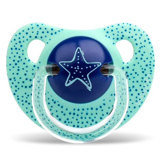 Suavinex Anatomical Silicone Pacifier 6-18m Dots Star 1pc Suavinex Anatomical Silicone Pacifier 6-18m Dots Star 1pc