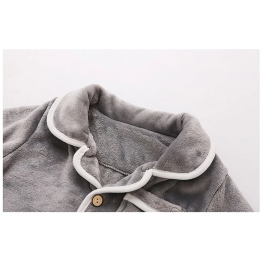 Colorland Pijama Top + Bottom For Kids - 7-8 Years - Grey - كولورلاند - Image 4