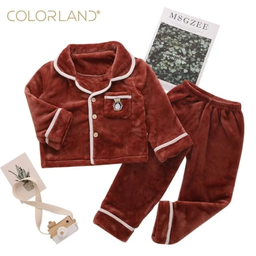 Colorland Pijama Top + Bottom For Kids - 3 Years - Red Colorland Pijama Top + Bottom For Kids - 3 Years - Red
