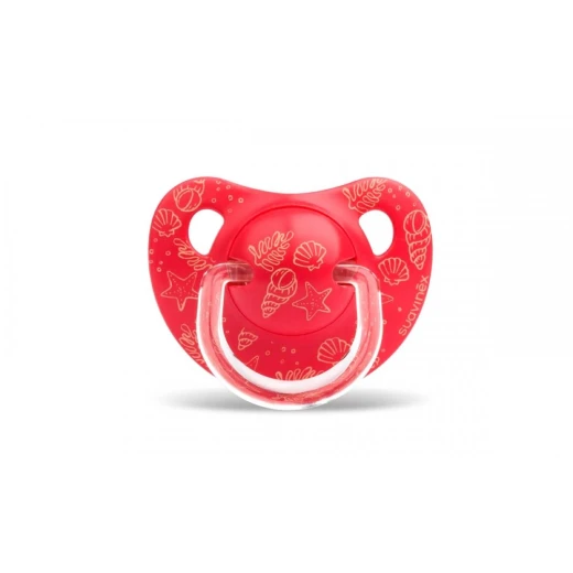 Suavinex Anatomical Silicone Pacifier 6-18m Red Sea 1pc Suavinex Anatomical Silicone Pacifier 6-18m Red Sea 1pc