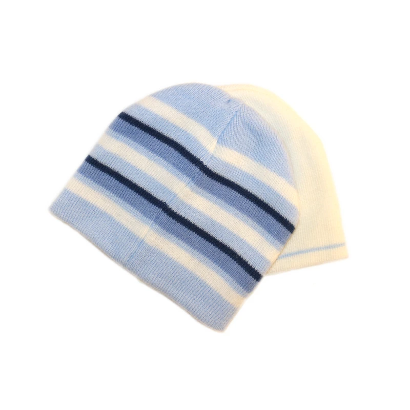 Primark Early Days 2 Hats, 12-24 months, Blue & White - بريمارك