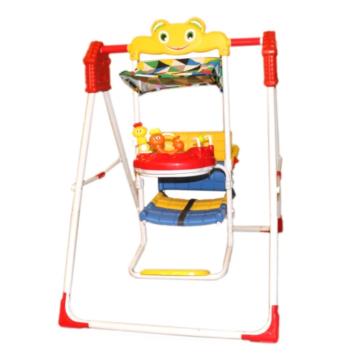 Red Swing With Colored Rattles
