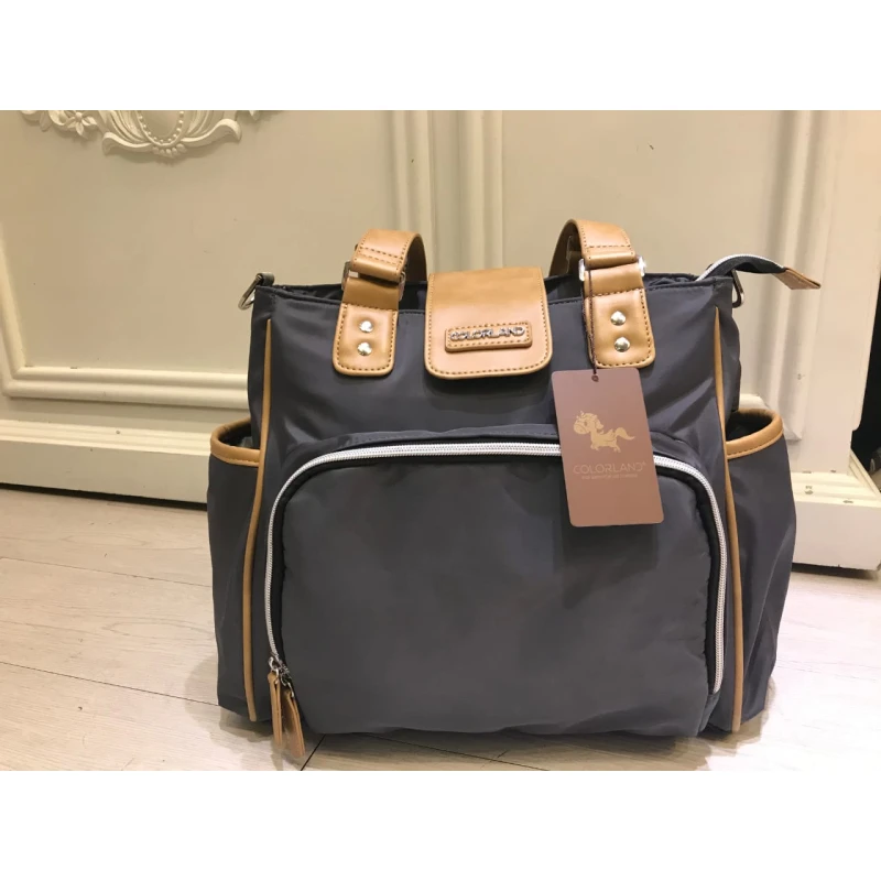 Colorland Travel Changing Tote Bag with Built, Dark gray - Colorland