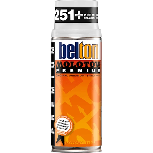 Molotow Belton Premium Spray Paint 400ml Signal White Transparent 251 - مولوتو
