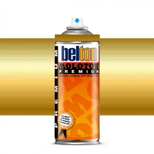 Molotow Belton Premium Spray Paint 400ml Gold Dollar 220-1 Molotow Belton Premium Spray Paint 400ml Gold Dollar 220-1