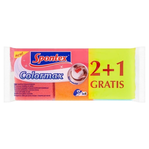 سبونتكس اسفنجة جلي كلر ماكس 2+1 مجانا
