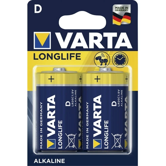 Varta High Energy D Cell 1.5v LR20 Longlife Battery - فارتا