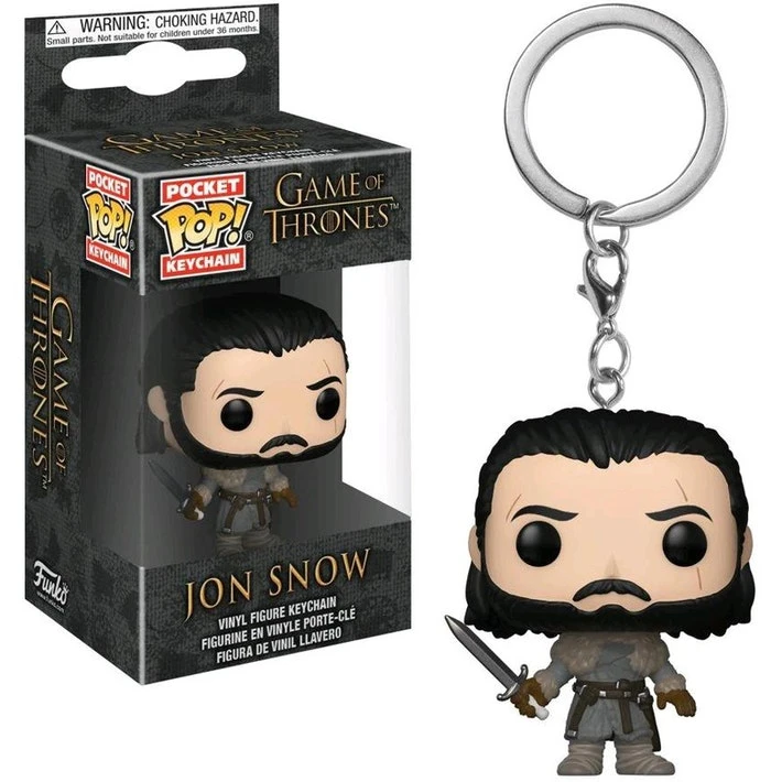 Funko Game of Thrones Pocket POP! TV Jon Snow Keychain [Beyond the Wall] - فانكو