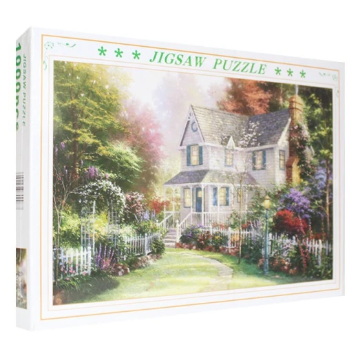 Jigsaw Puzzles Wooden, Painting of Country House 1000 pieces Jigsaw Puzzles Wooden, Painting of Country House 1000 pieces