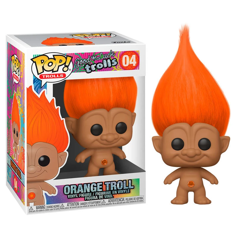 Funko POP! Trolls برتقالي Troll Vinyl Figure - فانكو