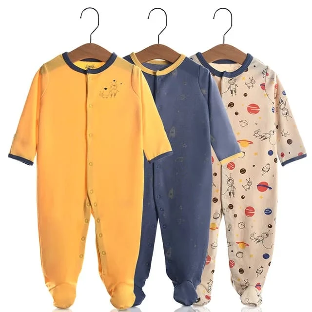 Colorland - Baby Romper / The Universe Secret 3 Pieces In One Pack - 6-9 Months - كولورلاند