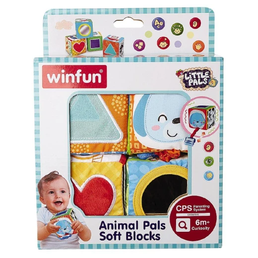 Winfun Animal Pals Soft Blocks - وين فن - Image 3