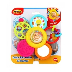 Winfun Daisy Spin Rattle ‘n Teether