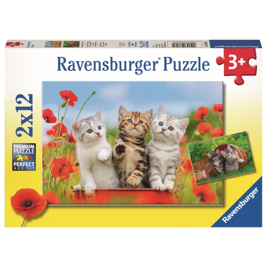 Ravensburger Puzzle Kitten Adventures (2X12pc) Ravensburger Puzzle Kitten Adventures (2X12pc)