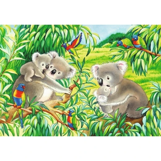 Ravensburger Sweet Koalas and Pandas Puzzle 2x24pc - رافينسبرغر - Image 2
