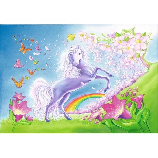 Ravensburger Rainbow Horses - 2x24pc Jigsaw Puzzle - رافينسبرغر - Image 2