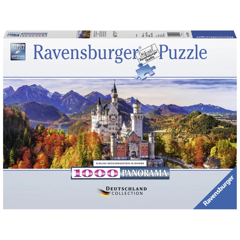 Ravensburger Neuschwanstein Castle Bavaria Jigsaw Puzzle Multicolour - 1000 Pieces - رافينسبرغر