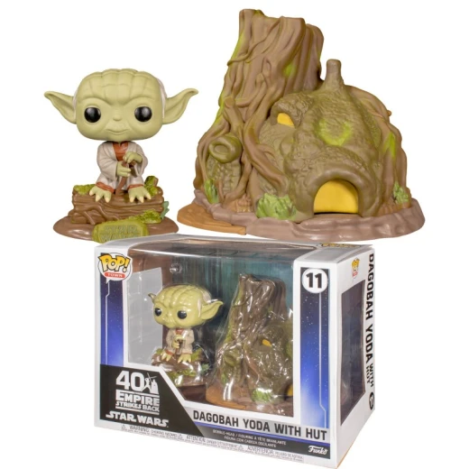 Funko POP! Movies: Star Wars Mandalorian - Yoda With House - فانكو - Image 4