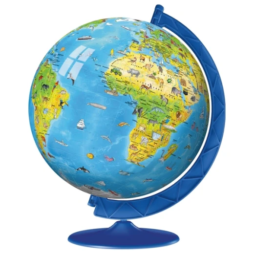 Ravensburger Childrens World Globe 3D Jigsaw Puzzle - 180pc - رافينسبرغر - Image 2