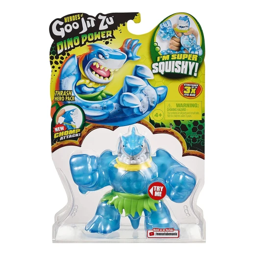 Goo Jit Zu Action Figure - Dino Hero Series 2 Thrash Goo Jit Zu Action Figure - Dino Hero Series 2 Thrash