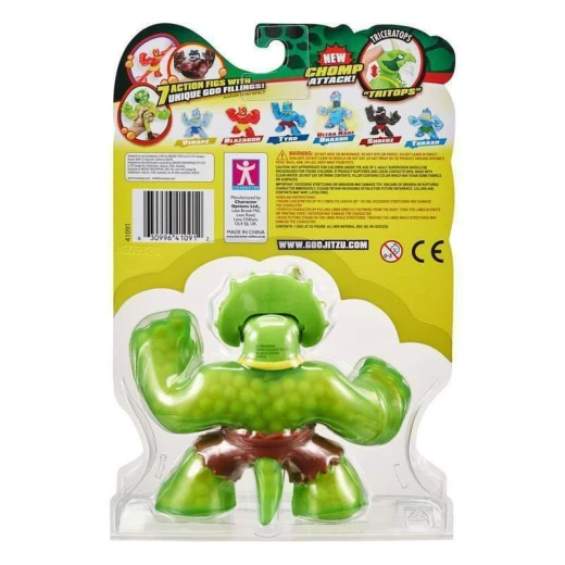 Goo Jit Zu Action Figure - Dino Hero Series 2 Tritops - جوو جيت زو - Image 2