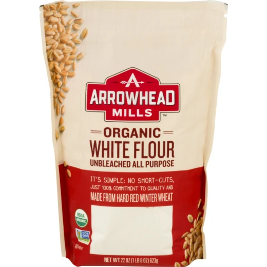 Arrowhead Mills - طحين أبيض عضوي غير مبيض 623 جم Arrowhead Mills - طحين أبيض عضوي غير مبيض 623 جم