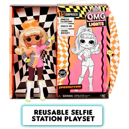 L.o.l Surprise! O.m.g. Lights Speedster Fashion Doll With 15 Surprises