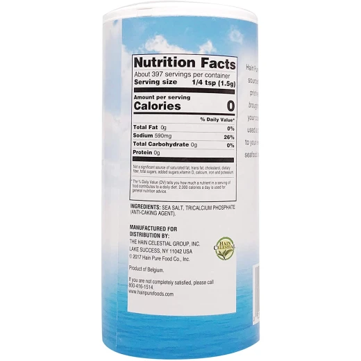 Hain Pure Foods Sea Salt (595 g) - هاين بيور فودز - Image 3
