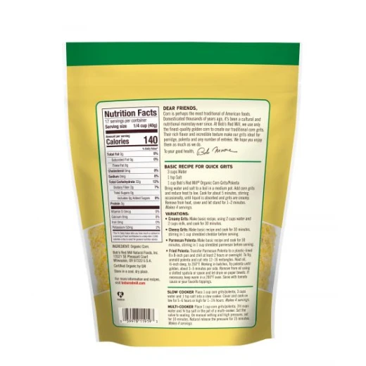 Bobs Red Mill Bobs Red Mill, Grits Corn Grnd Polenta, 680g - بوبز ريد ميل - Image 4