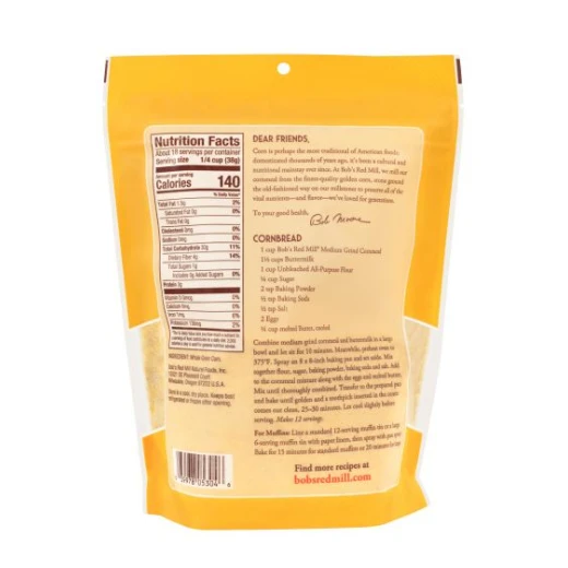 Bob’s Red Mill Cornmeal, Medium Grind, 680g - بوبز ريد ميل - Image 4