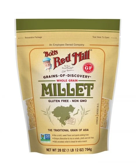 Bob's Red Mill Gluten Free Whole Grain Millet ( 794g ) - بوبز ريد ميل