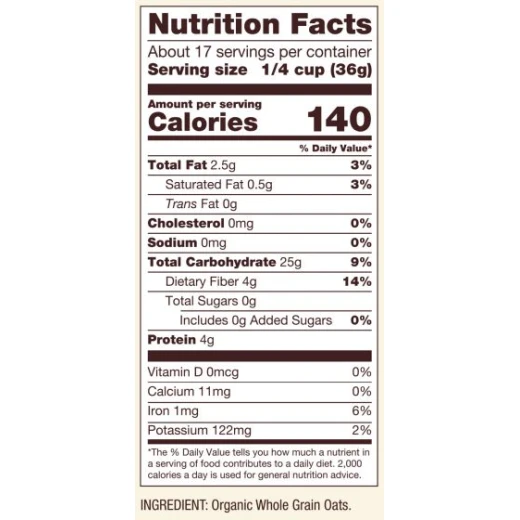 Bob's Red Mill Organic Quick Cooking Steel Cut Oats 624g - بوبز ريد ميل - Image 3