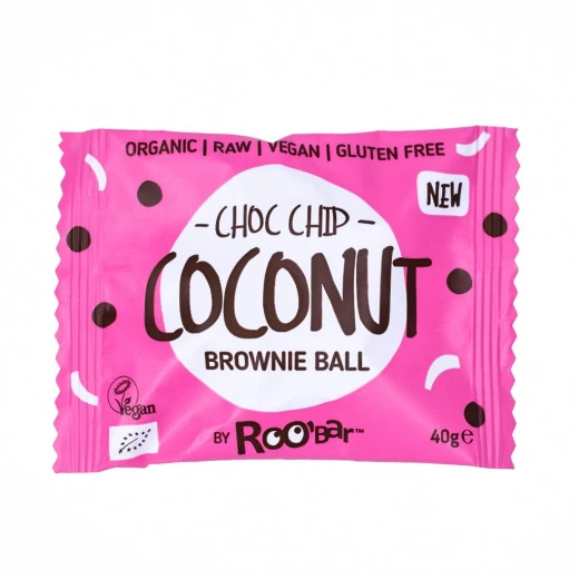 DRG Org GF Brownie Ball Coconut Choco Chip 40g DRG Org GF Brownie Ball Coconut Choco Chip 40g