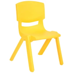 K Edu Play | Extra Strong Plastic Kids Chair | Random Color ‎36 x 32 x 51 cm