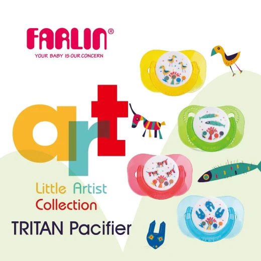 Farlin Tritan Pacifier -g- 0m+, Green - فارلين - Image 2