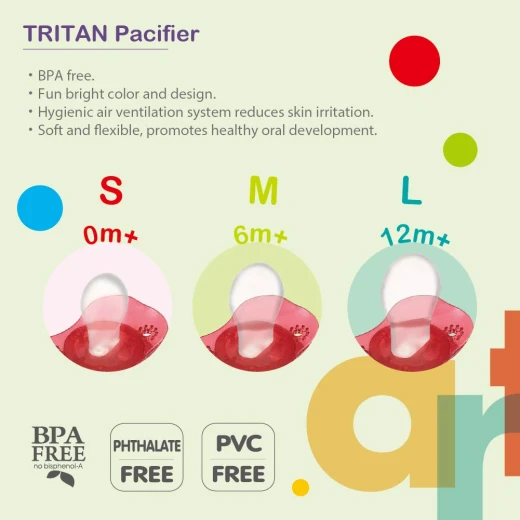 Farlin Tritan Pacifier -g- 0m+, Green - فارلين - Image 3